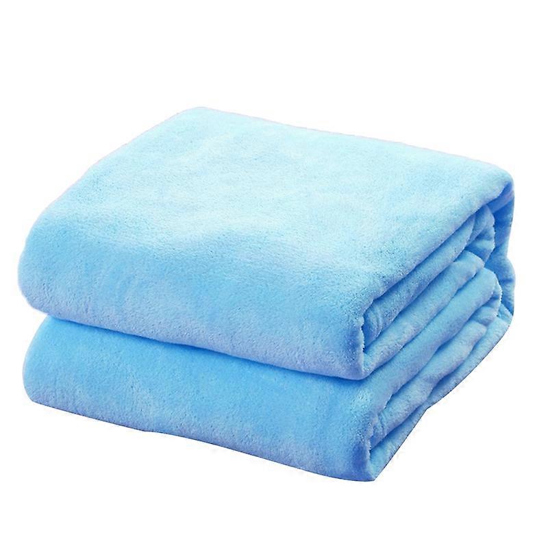 Soft Solid Color Warm Blanket Home Living Room Bedspread Cover Rug Sofa Decor KAESI