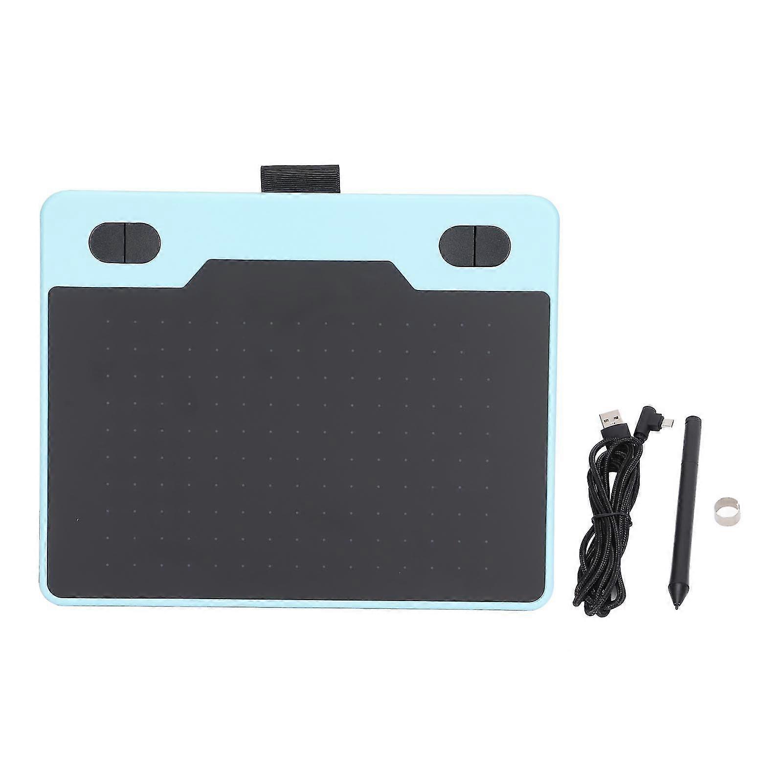 Digital Tablet Automatic Recognition Electromagnetic Induction Fast Reading 5080LPI Resolution Graphic Drawing TabletBlue-YM