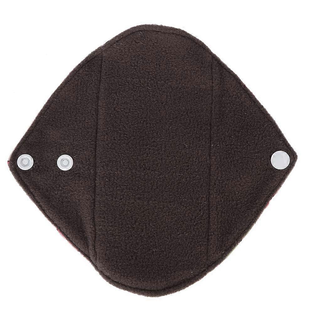 Skin Friendly Cloth Menstrual Pad Reusable Charcoal Bamboo Sanitary Napkin Pad 18 x 18cm(N5 )