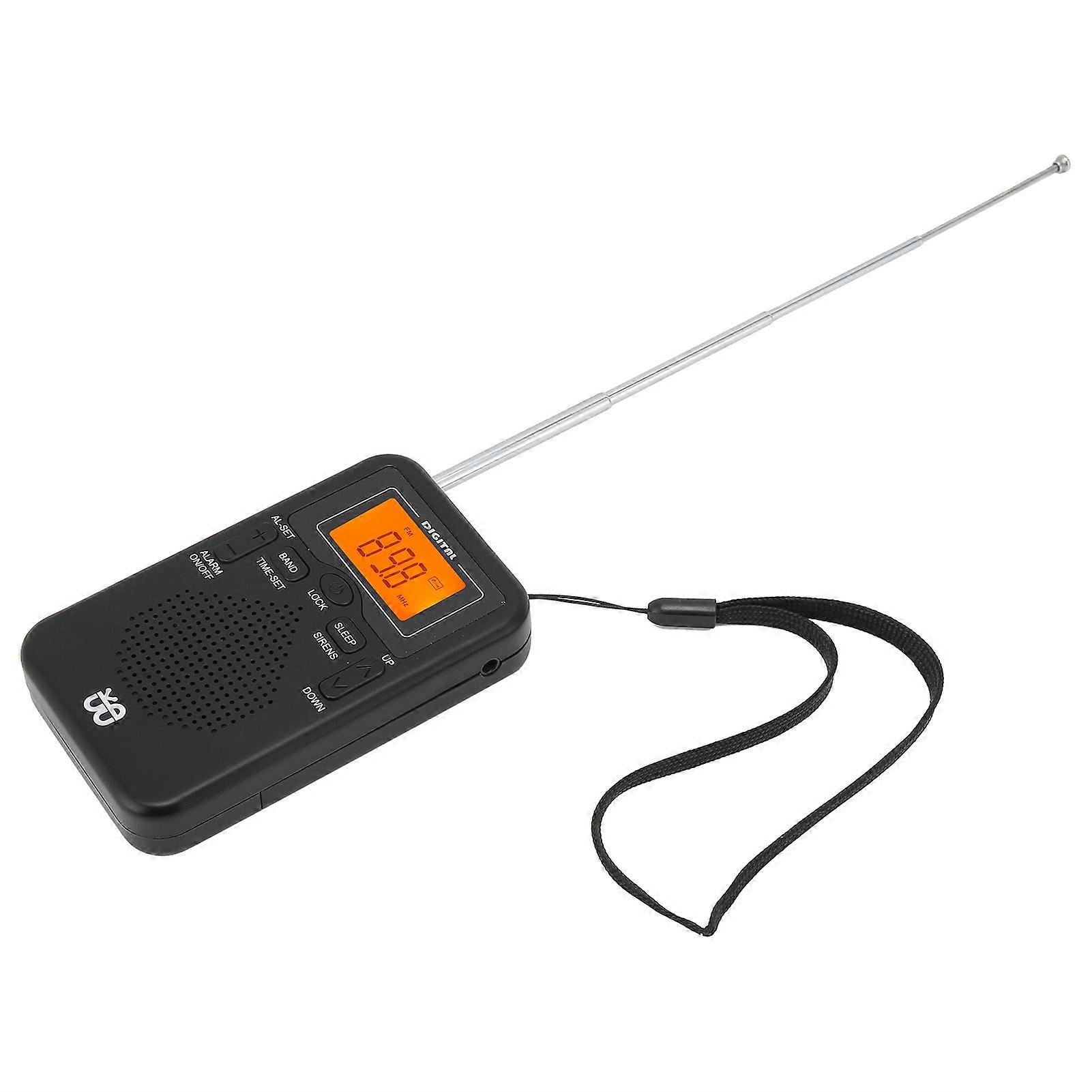 Portable Pocket Radio Digital AM FM Radio Receiver with Long Range Reception Longest Lasting