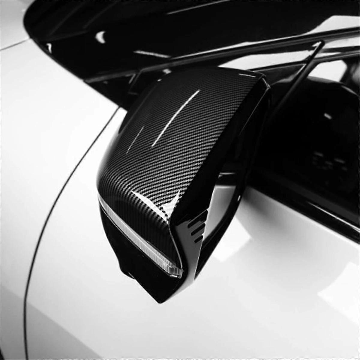 Carbon Fiber ABS Rear View Mirror Cover Side Door Wing Cap for EV6 2021-2023 Reverse Mirror Shell C