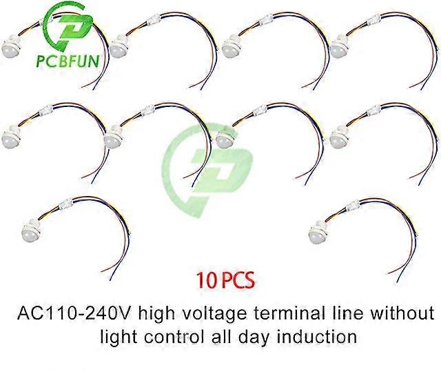 1-10Pcs Led Pir Sensor Detector Smart Switch 220v 110v Infrared Human Body Motion Time Delay Mode Lighting Induction Automatic