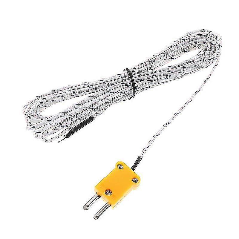 1pc 5m K Type Temperature Sensor Thermocouple Probe Cable Wire Hfmqv