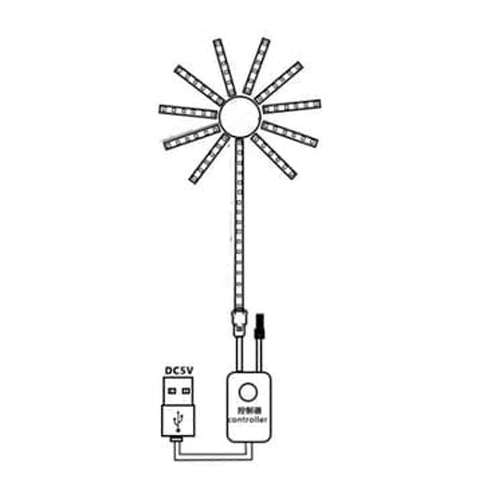 30 LEDs/m Feuerwerk LED-Lichter mit Bluetooth-Fernbedienung - 11+1 String Set