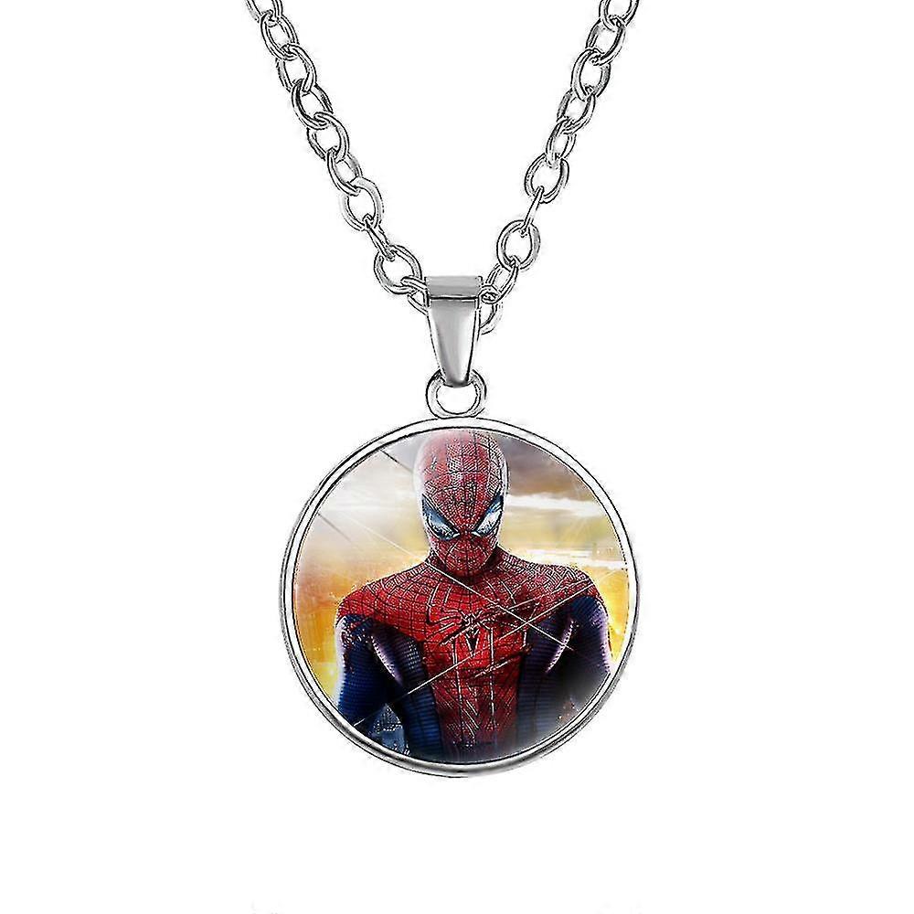 Børnegave Spiderman Time Gem Simpelt Vedhæng Halskæde/16 Stilarter Tilgængelige Høj Kvalitet