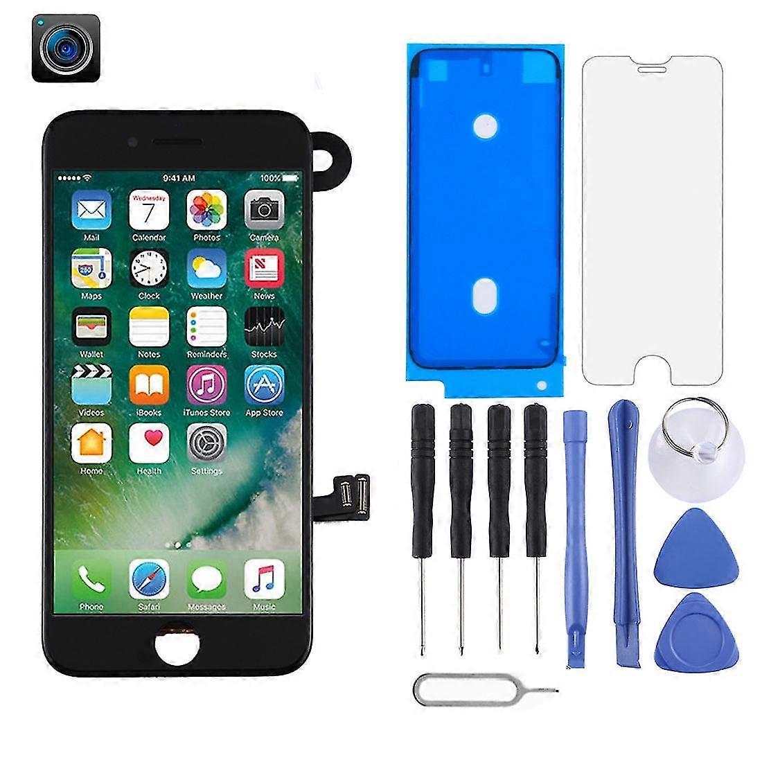TFT LCD Screen for iPhone 7 with Digitizer Full Assembly include Front Camera (Black)-ZC