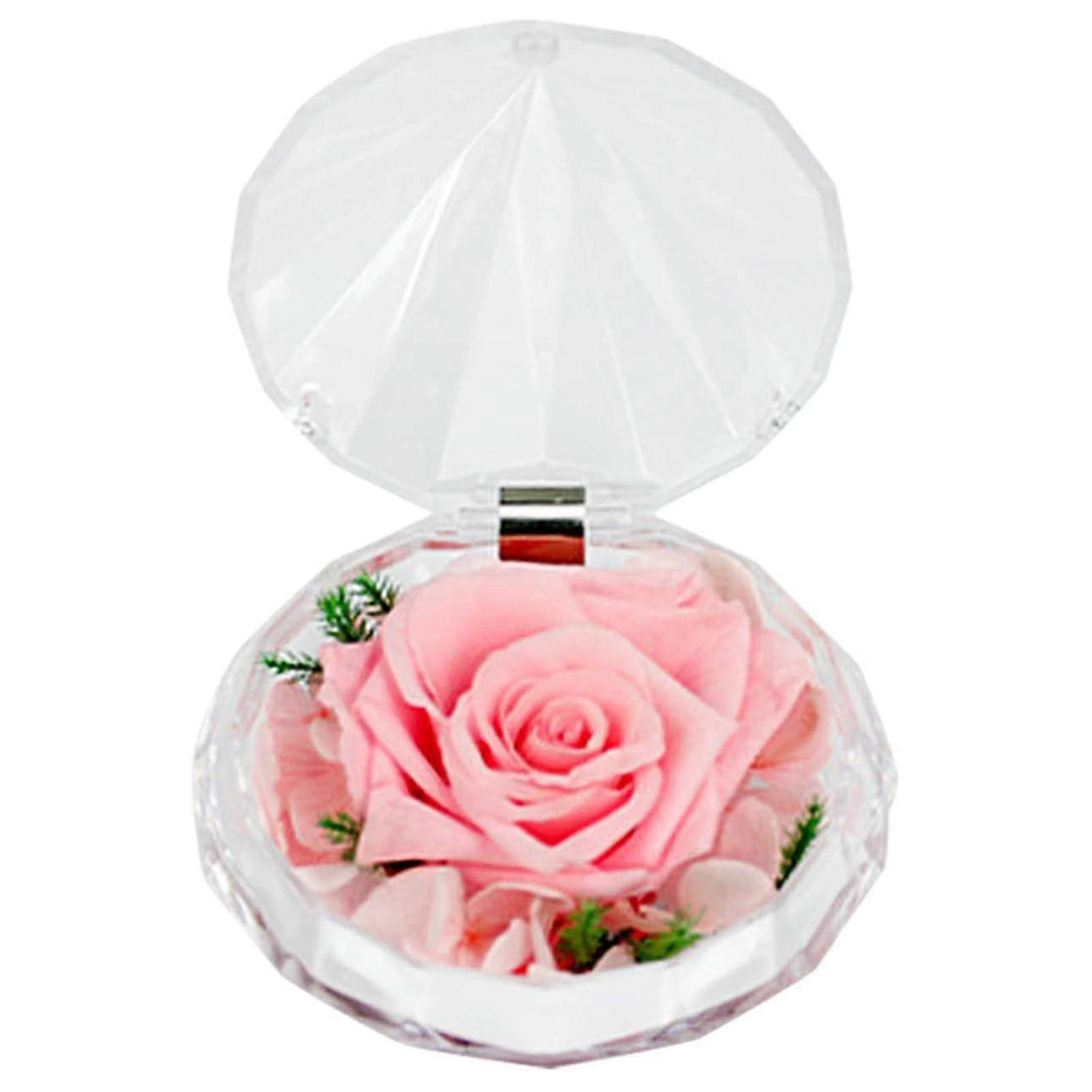 Rose Preserved Box Handmade Openable Portable Eternal Preserved Real Rose Flower Box For Mother's Day