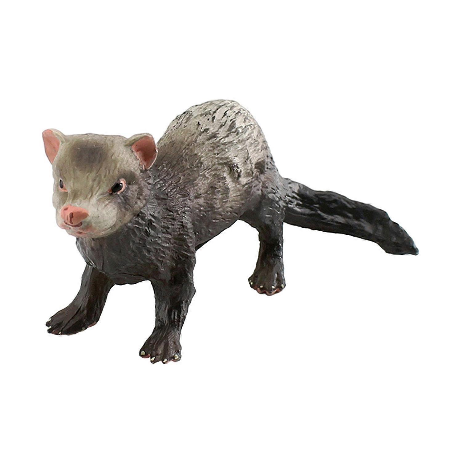 Realistic Animal Figurine Leopard Cat Red Panda Mouse Platypus Ferret Egernia Depressa Model