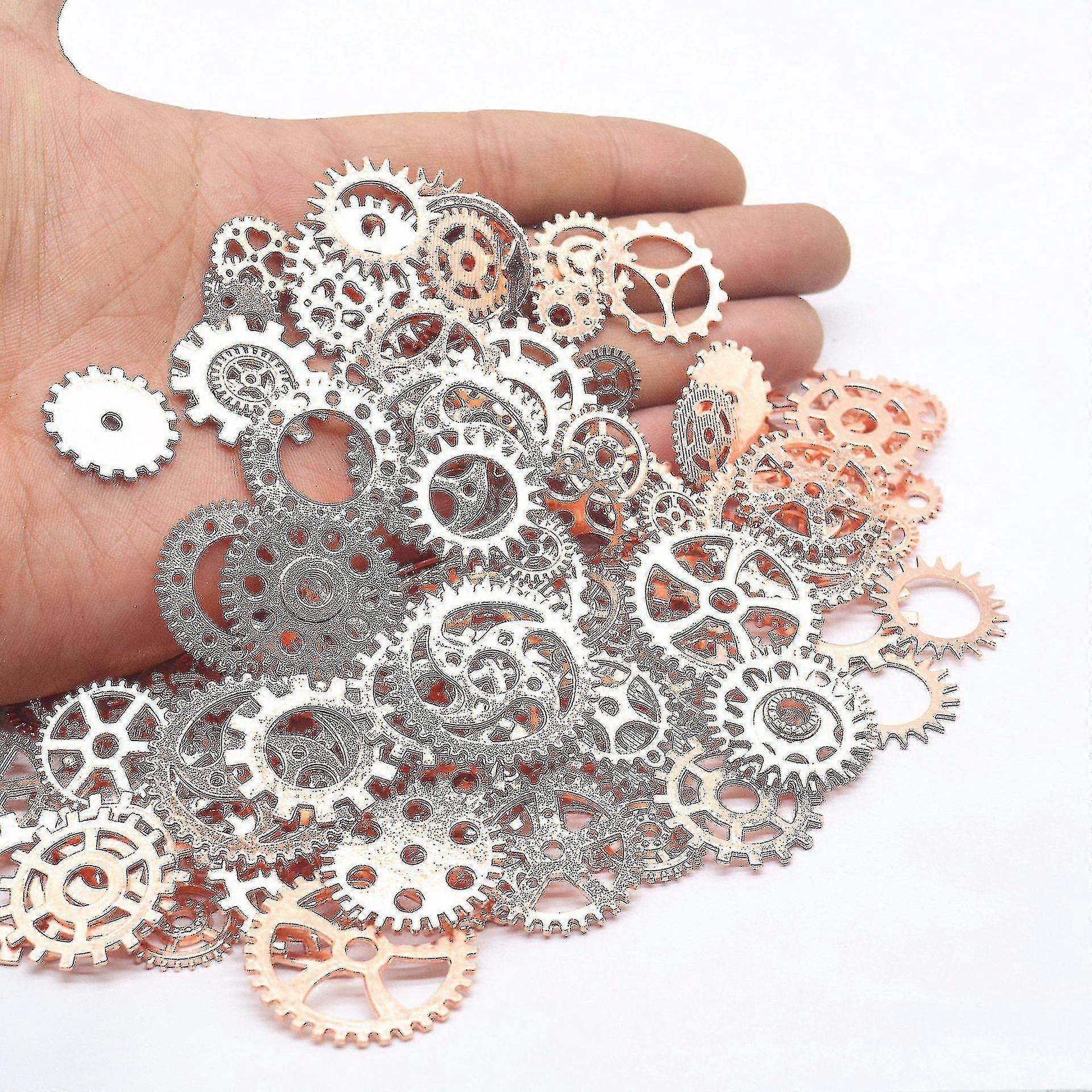 100g (70-80pcs) Mix Squelette Steampunk Horloge Montre Engrenage Roue deNtée Pendentif Charmes Bijoux Fabrication Diy Steampunk Engrenage Pendentif Charmes En Gros