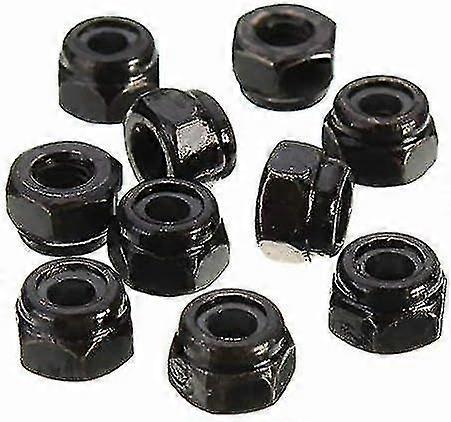 10pcs Carbon Steel Self-locking Hex Nut Nylon Insert Nut M8
