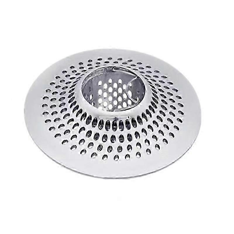 Protector de scurgere pentru cada, Inox, Argintiu