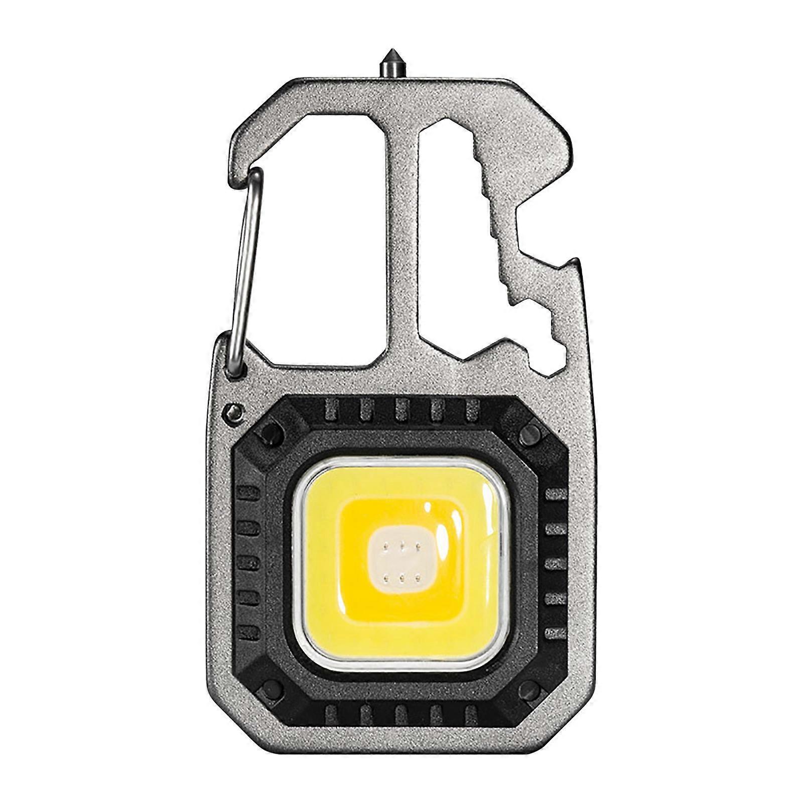 Black Ultra-small LED-emitting Small Flashlight Keychain Strong Ultra- Portable Flashlight