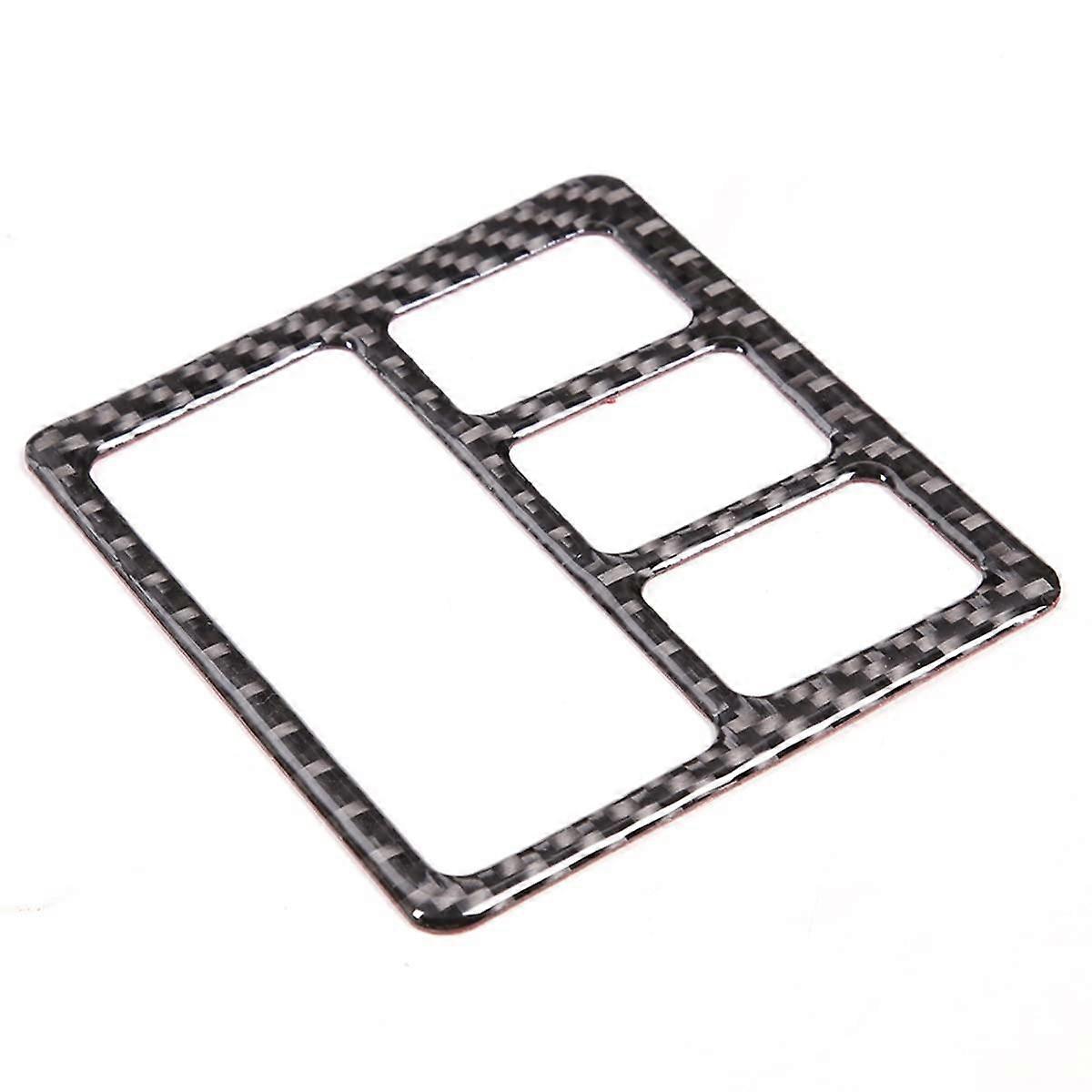 For 2007-2013 LHD Soft Carbon Fiber Car Center Console Tow Haul Switch Trim Sticker Interior Access