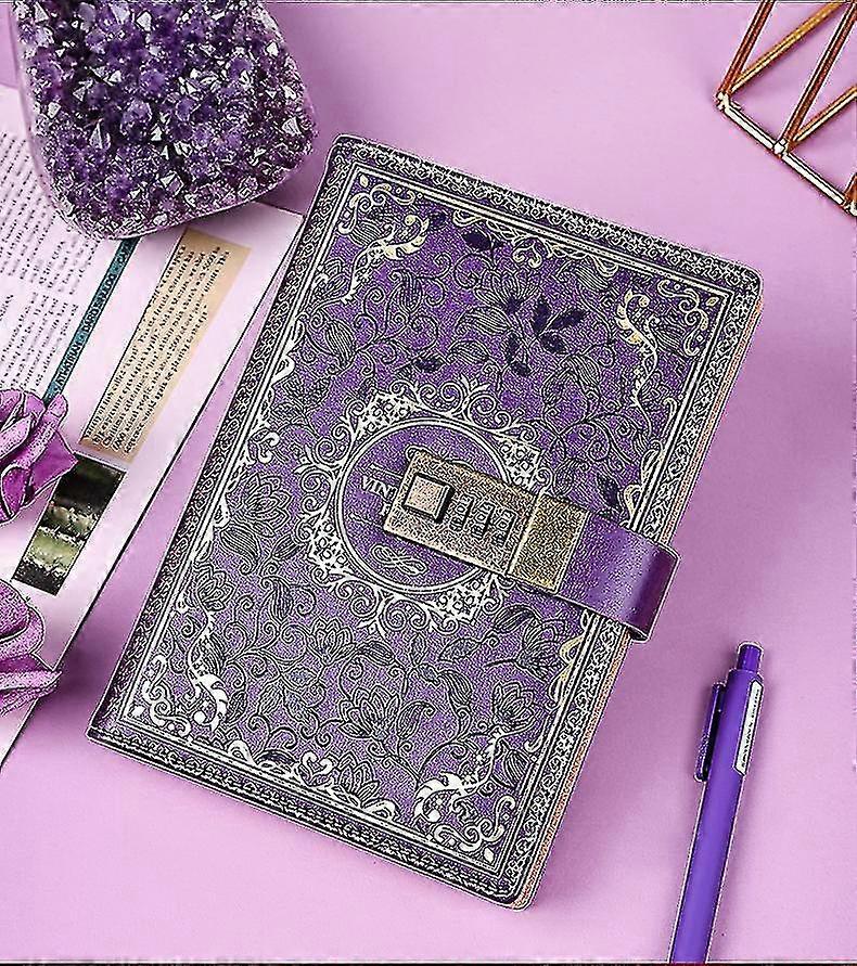 قفل يوميات الجلود قفل مجلة كتابة دفتر ملاحظات خمر قفل مخطط جدول الأعمال مذكرات شخصية