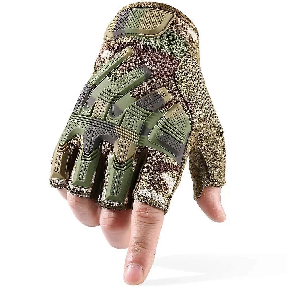 Gloves Fingerless Glove Half Finger Gloves Tactical Military Army Mittens SWAT Airsoft Bicycle Outdoor Shooting Hiking Driving Men New