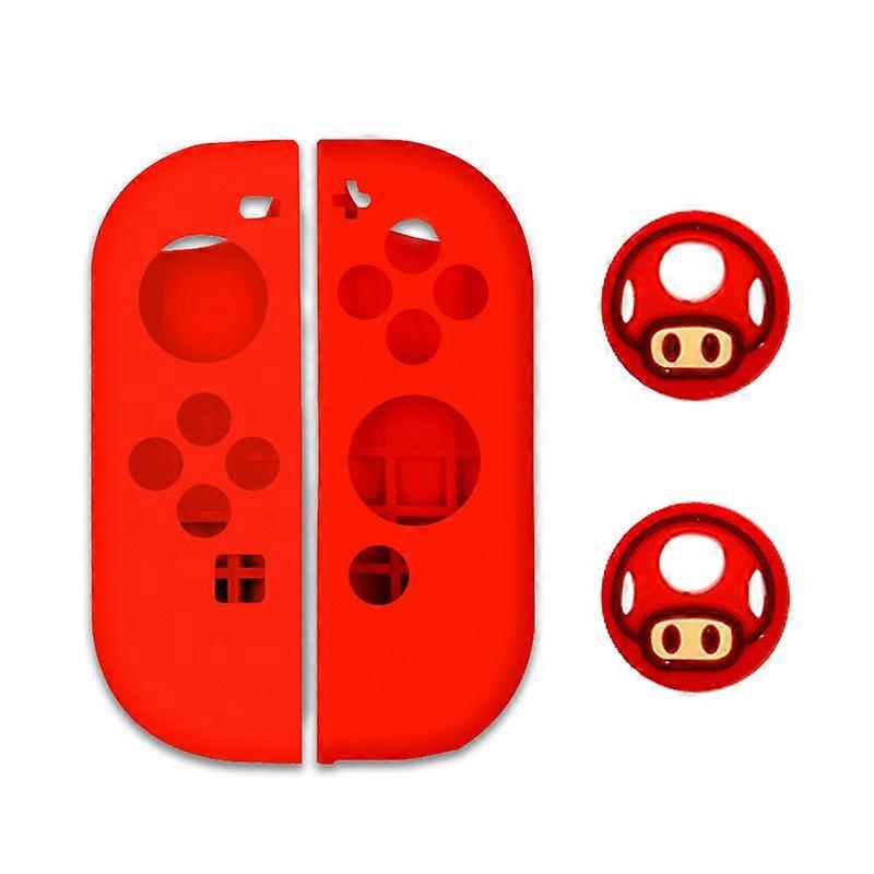 Soft Silicone Case For Nintendo Switch Oled  Controller Skin Protective Cover Thumb Stick Grip Cap Protector Accessories