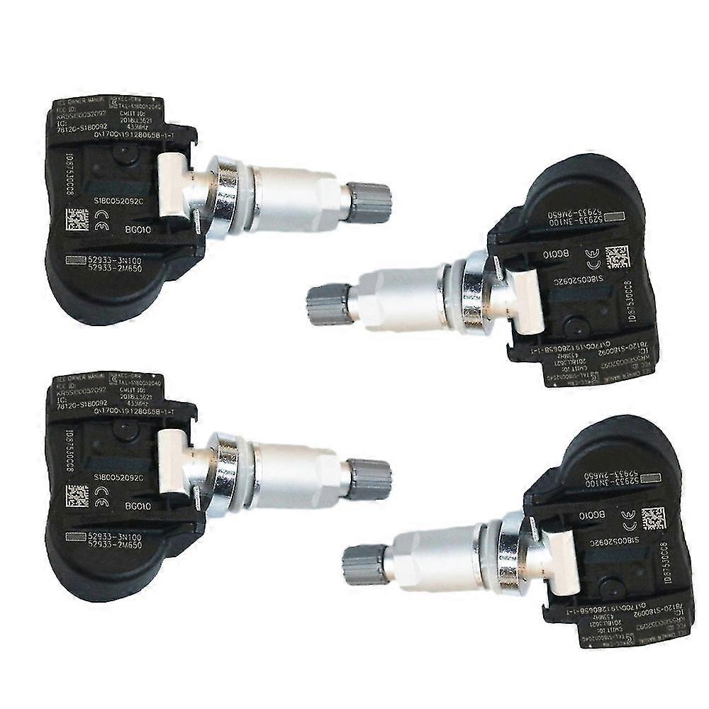 4Pc TPMS Tire Pressure Sensor compatible with I30 I55 Venga Sorenta Picanta Ceed 529333N100 52933-2M