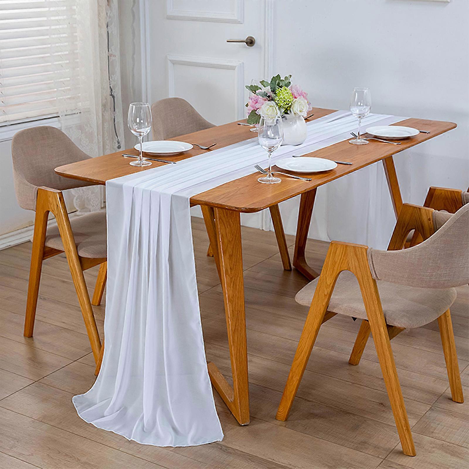 Table Runner Floor tablecloth European American style decoration chiffon table flag