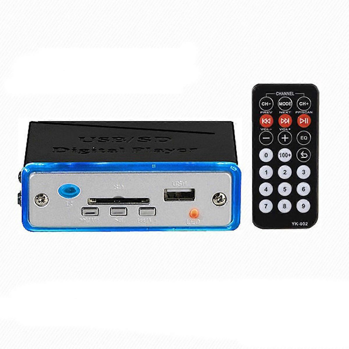 Mini Amplifier USD SD MP3 Digital Player Car Amplifier with Remote Control
