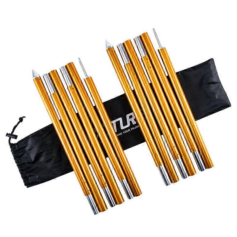 Goture 1pair 12 Sections Lightweight Tent Rod 1.8M 7705 Aluminum Tarp Pole Tent Poles Accessories with Bags For Outdoor Camping Canes & Walking Sticks