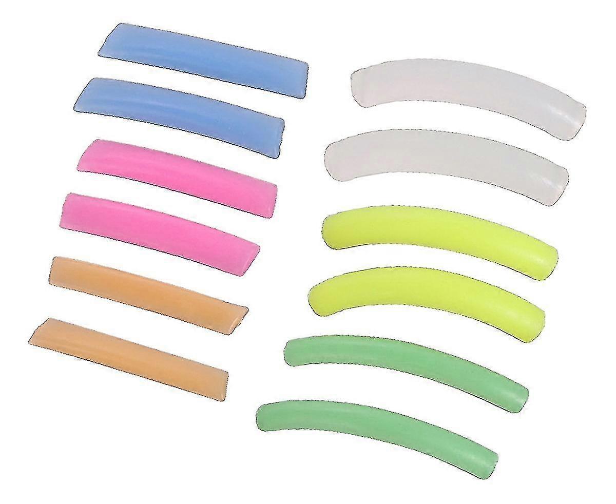 Perm Pad,perm Lash Aid Pretty Lash Extensions Rainbow Patch Silicone Multi-color Patch Electric Lash Set Spacer (mutilcolor)(6pairs)