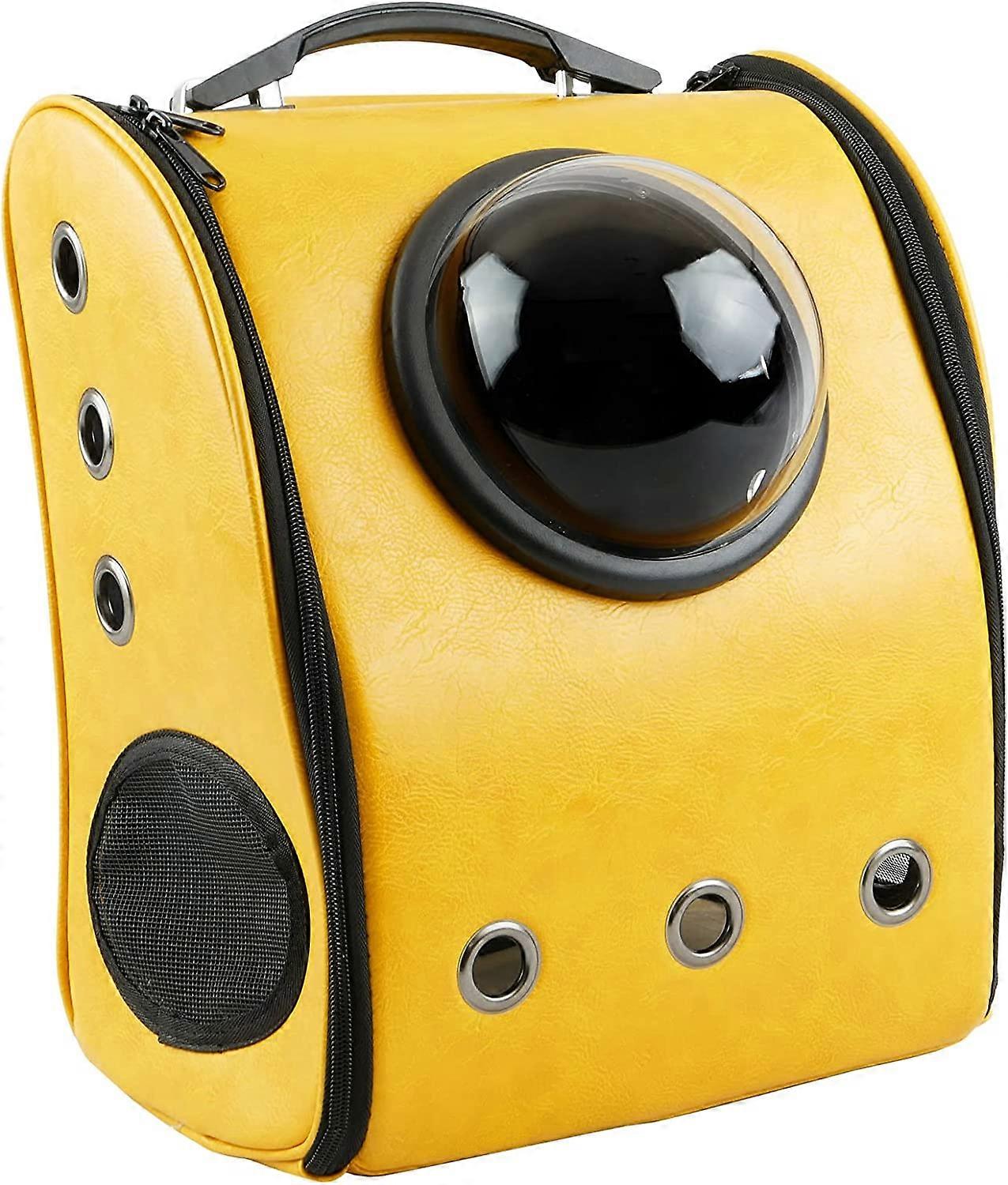 Pet space capsule backpack for dogs and cats