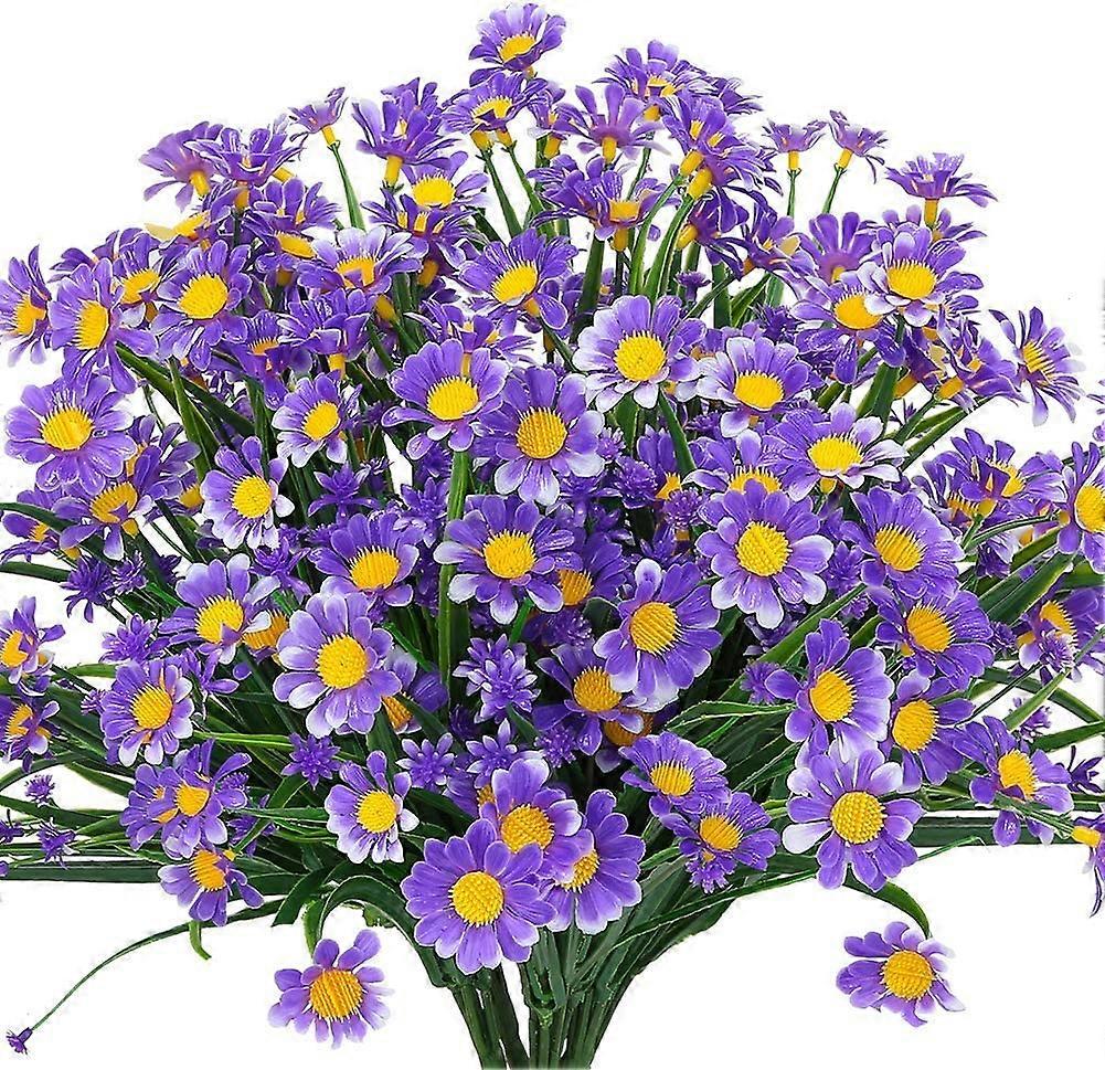 Artificial Daisy Flowers, 4pcs, for Window Frame Hanging Plant Decoration