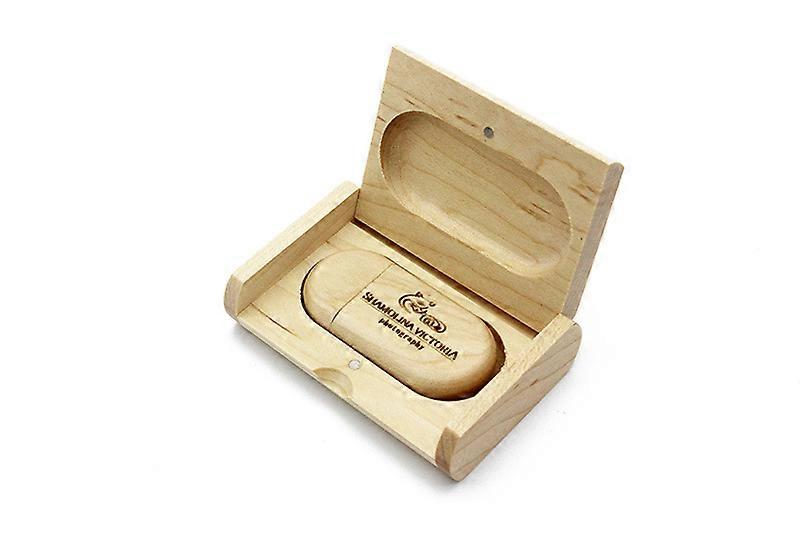 64gb Usb 2.0 Usb Key Usb Flash Memory Key Caja de madera / caja de bambú