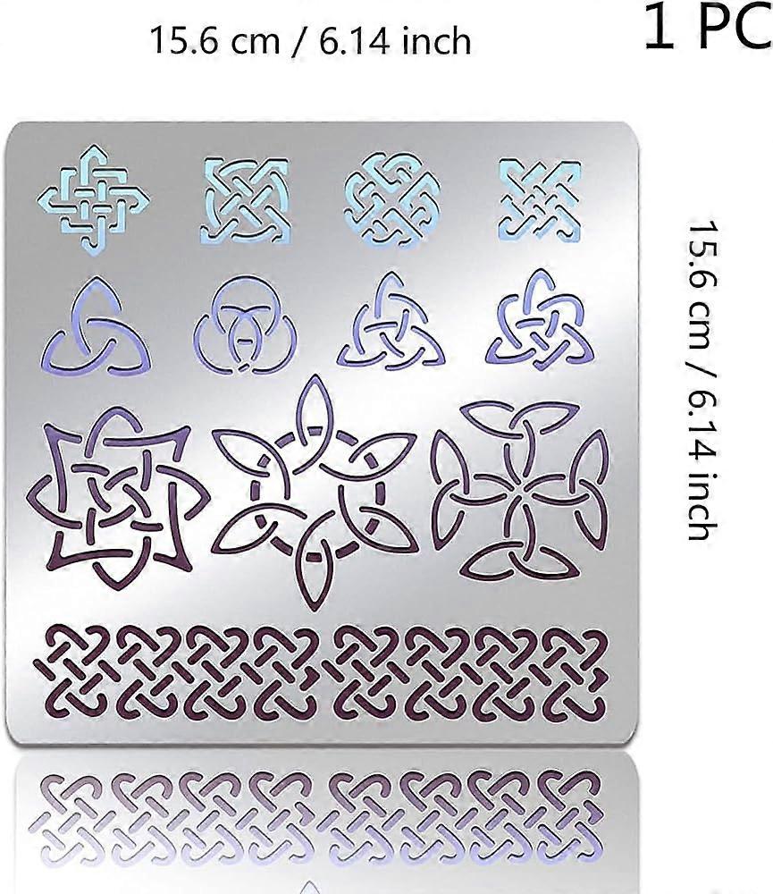 Metal Stencil Templates Knot Pyrography Stencils for Painting on Wood ...
