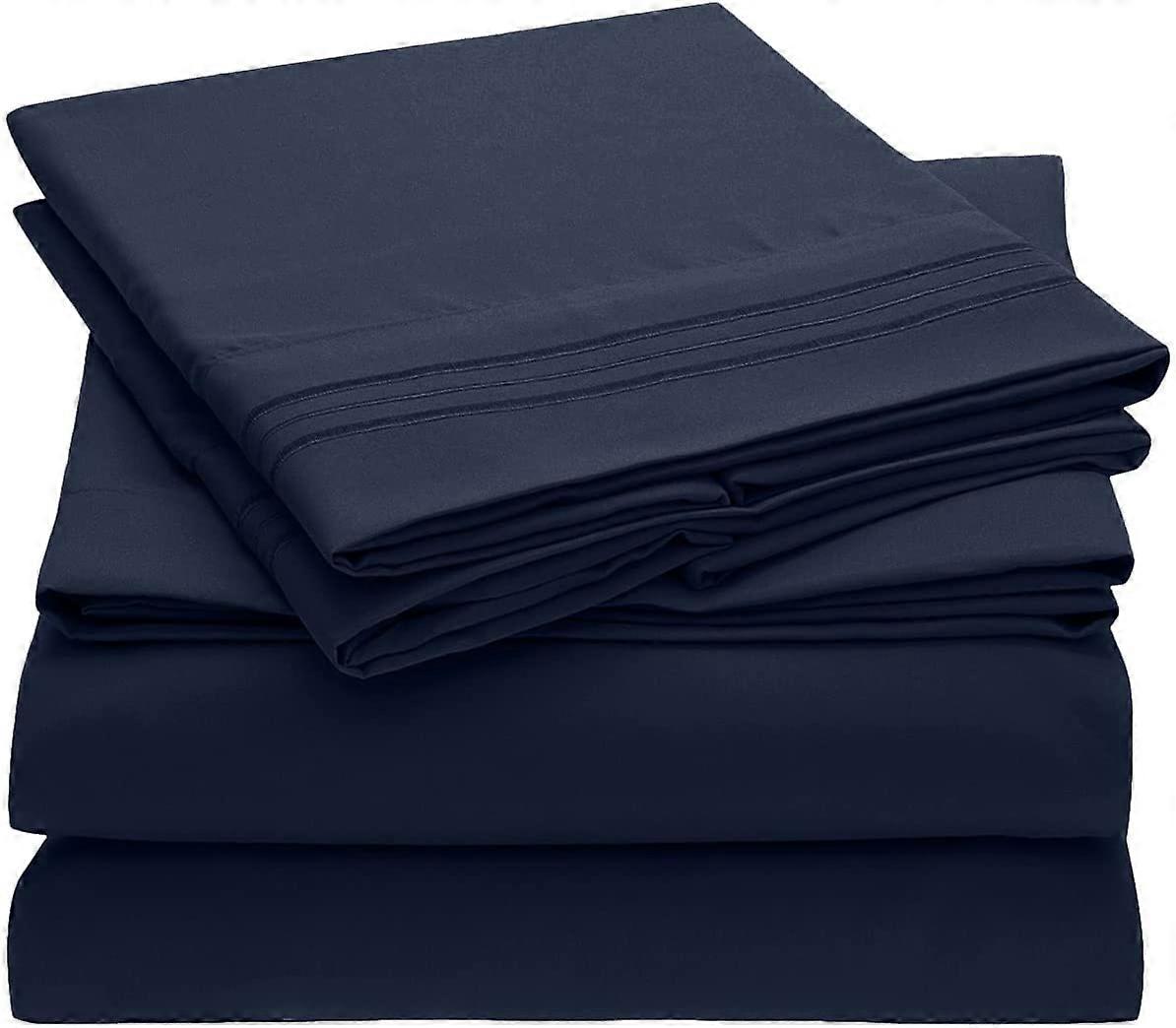Twin Sheet Set Hotel Luxury Kids Bedding Sheets & Pillowcases  Extra Soft Cooling Bed Sheets Wrinkle, Fade, Stain Resistant 3pcs(Twin, Royal Blue)
