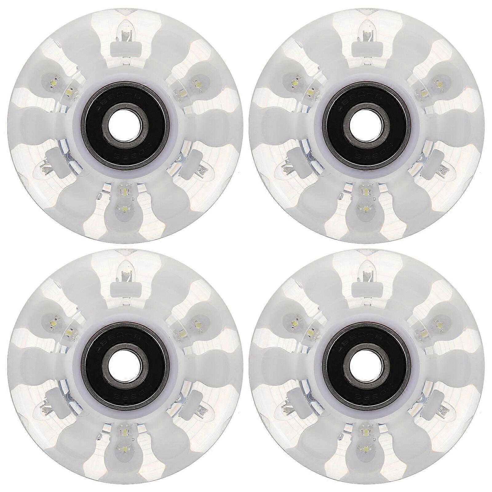 1 Set  Luminous Roller Skating Wheels Roller Skates Wheels Skates Accessories