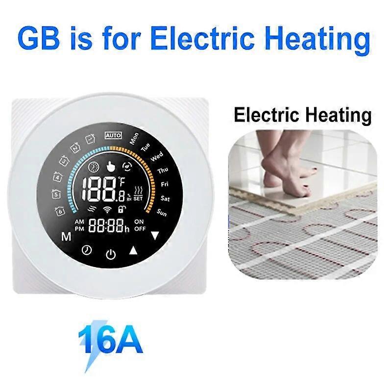 Tuya Smart Life ZigBee Thermostat Controller Switch, Floor, Water, Gas Boiler Heating, 110V, 240V, Support Alexa, Google Home