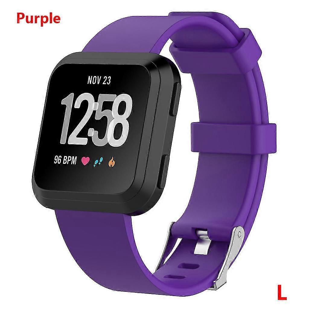 Silicone Rubber Watch Strap Waterproof For Versalite/versa2 Smartwatch