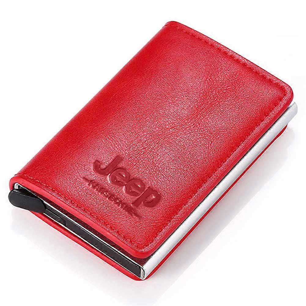 מחזיק כרטיס בנק מיכל גברים ארנקים עור אמיתי רזה זכר walet כסף קטן קליפ יוקרה תיק עסקים נשים ארנקים מטבע