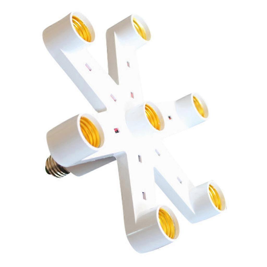 7-in-1 Light-bulb Splitter E27 Base Led Converter Adapter Socket Splitter Holder Tw