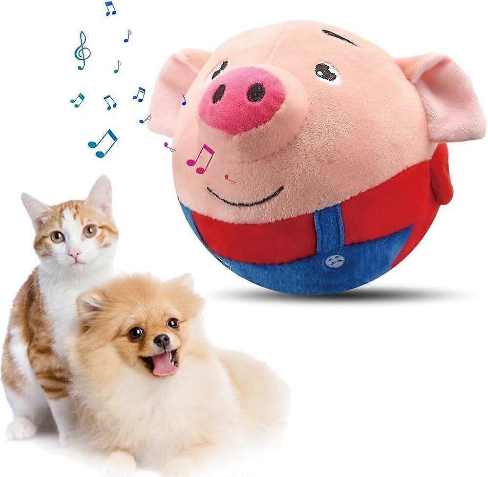 Active Moving Pet Plush Toy, Interactive Dog Toy Pet Bouncing Balls New