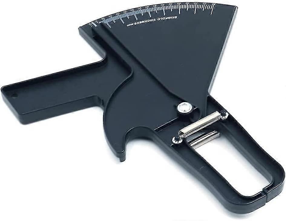 Precision Skinfold Caliper - Easy, Reliable Tool For Monitoring Body Fat - Quick Start Guide For Beginners, Detailed Booklet(1Pc, Black)