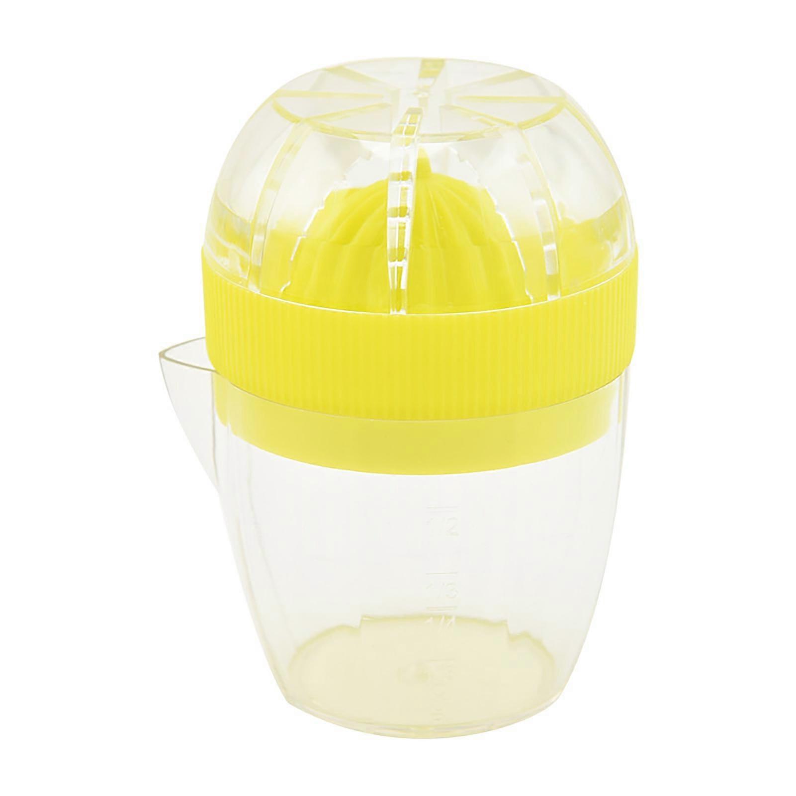 Mini Squeezer with Scale Detachable Juicing Tool Plastic Orange Lemon Juice Manual Juicer for Home