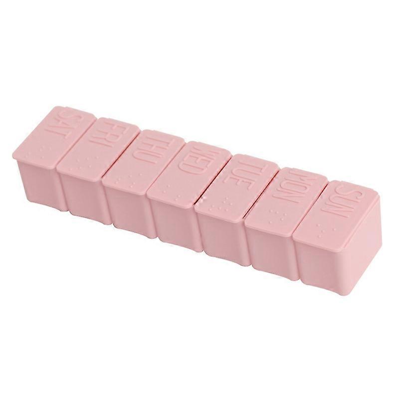 Pill Case Large Capacity Portable PP Weekly Pill Storage Box for Vitamin