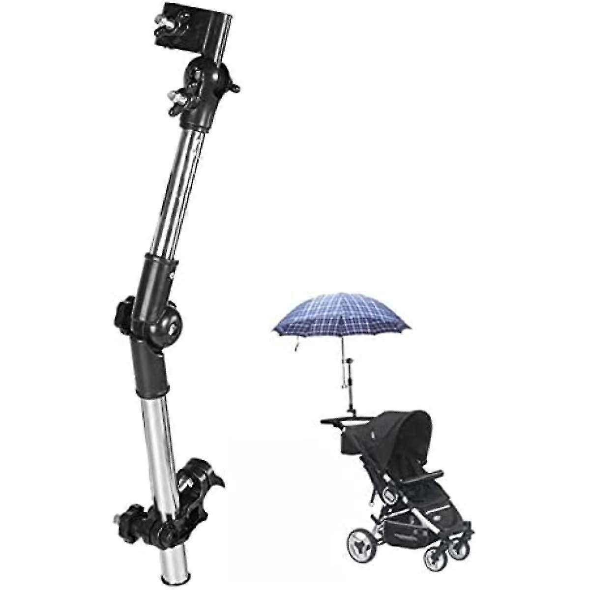 قابل للتعديل مظلة جبل الوقوف، دراجة مظلة بار حامل كرسي متحرك مظلة حامل مقبض لعربات التي تجرها الدواب عربة الأطفال عربة سكوتر