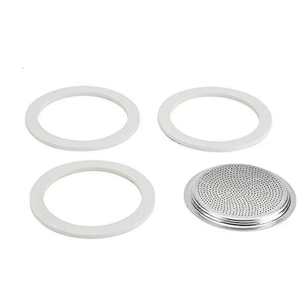 50ml Replacement Gaskets And Filter For 1 Cup Moka / Break / / Mini Express Espresso Makers