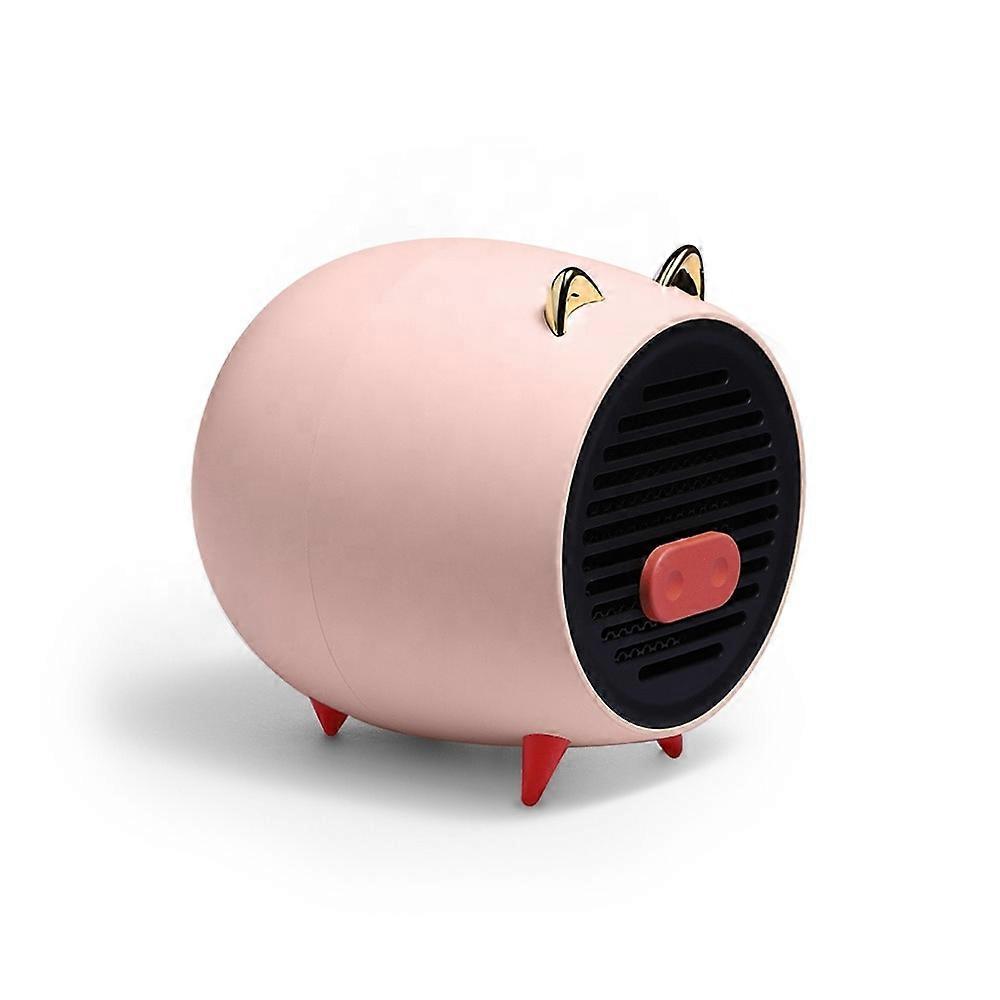500W Electric Heater Portable Desktop Fan PTC Ceramic Heating Warm Pig Air Blower Home Office Warmer Machine for Winter