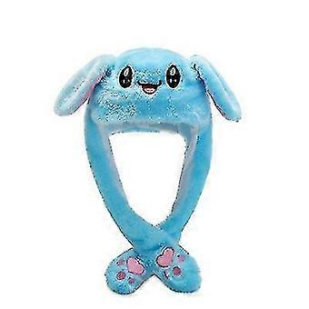 Ears Bunny Earflaps Movable Beanie Plush Moving Women'S