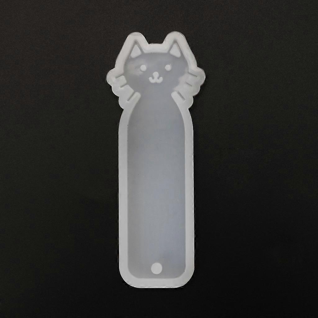 Reusable Silicone Casting Mould Cute Cat Bookmark Mold Making Epoxy Resin