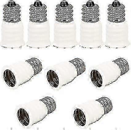 10pcs E12 Adapter E12 To E14 Lamp Base Adapter Converter, E12 To E14 Lamp Base Adapter For Incandesc