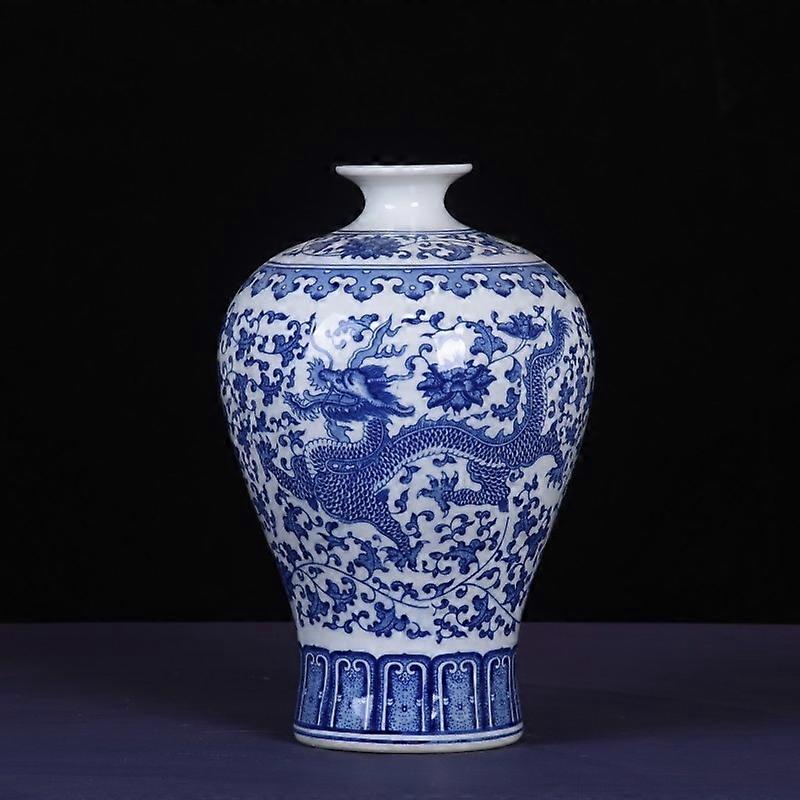 Dragon Patterned Plum Blossom Vase