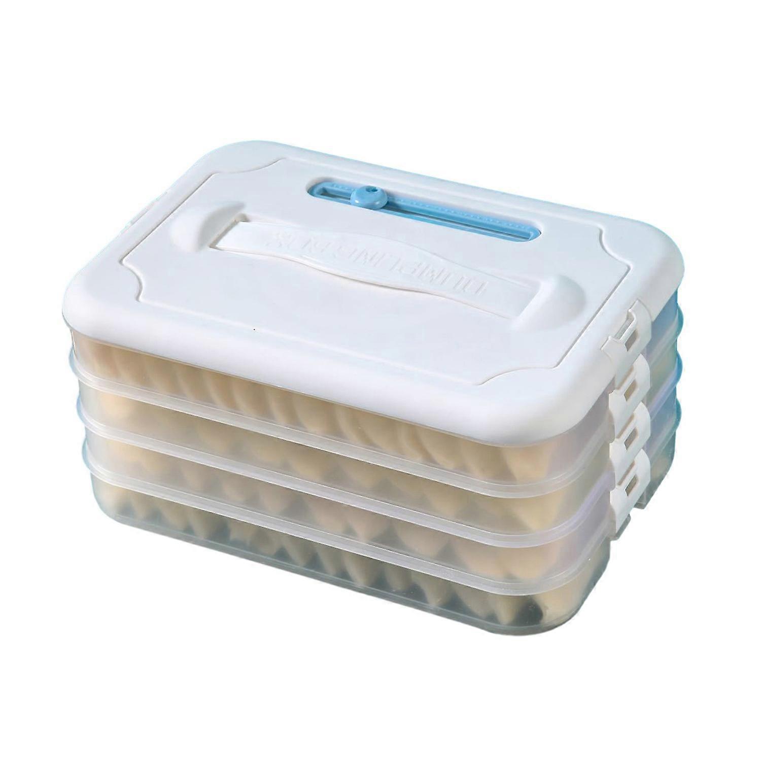 Dumpling Food Storage Box Food Grade BPA Free Large Capacity Multi-Layer Freezer Food Storage