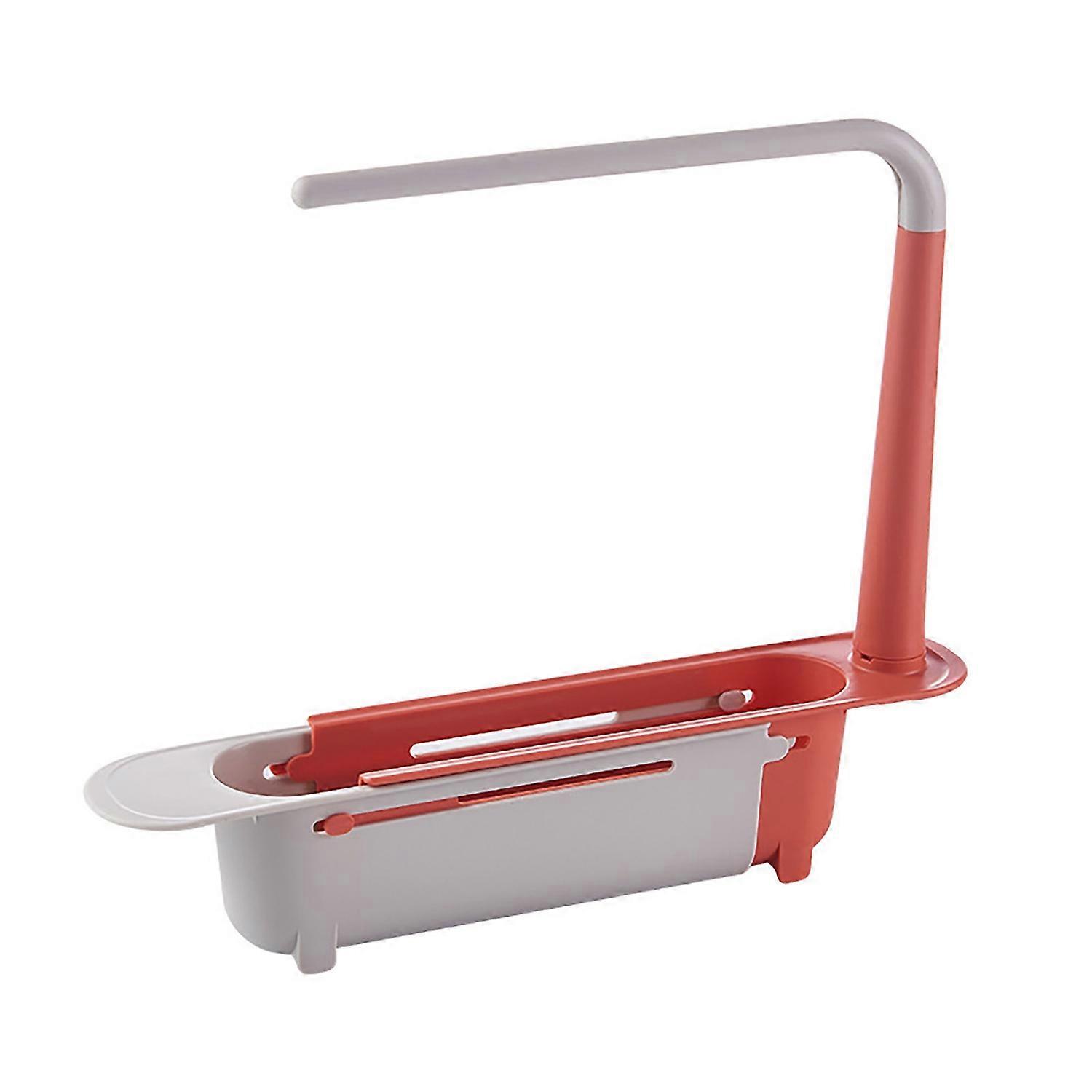 Telescopic Sink Storage Rack Universal Simple Installation Ventilated Kitchen Dish Drainer