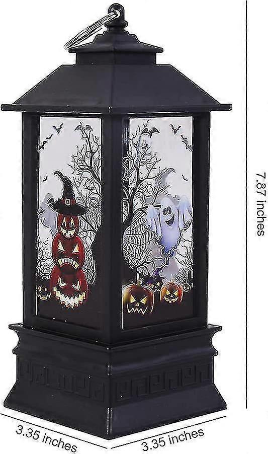 Large Halloween Lantern Vintage Tea Light Holder With Led