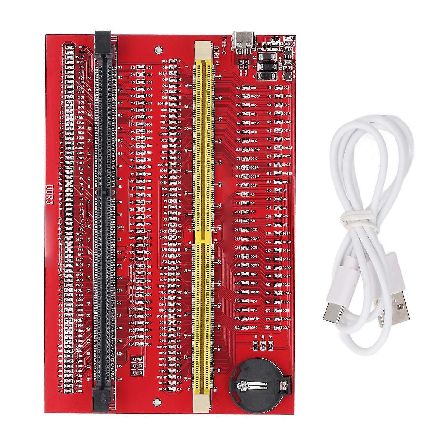 Memory Diagnostic Analyzer Card Computer Memory Tester Card with Light Indicator for DDR3 DDR4 